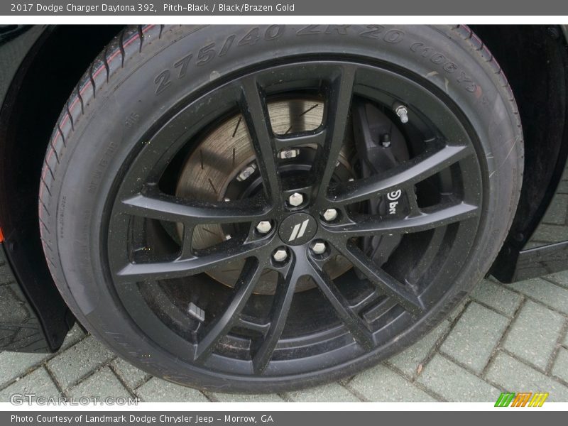 Pitch-Black / Black/Brazen Gold 2017 Dodge Charger Daytona 392