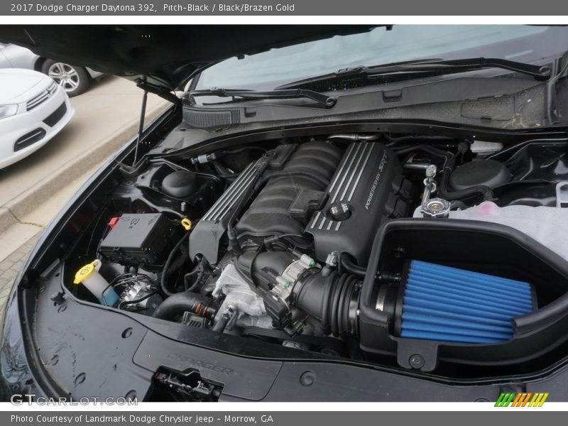 Pitch-Black / Black/Brazen Gold 2017 Dodge Charger Daytona 392