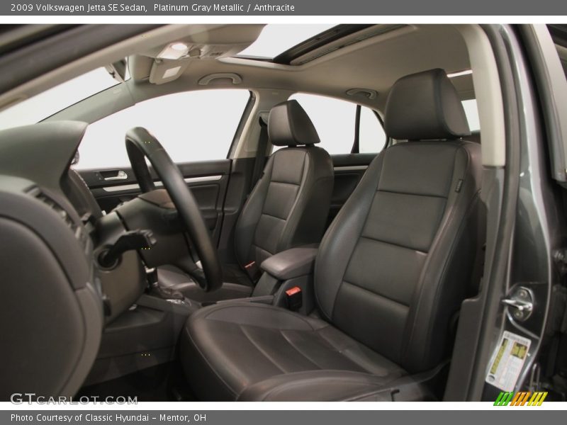 Platinum Gray Metallic / Anthracite 2009 Volkswagen Jetta SE Sedan