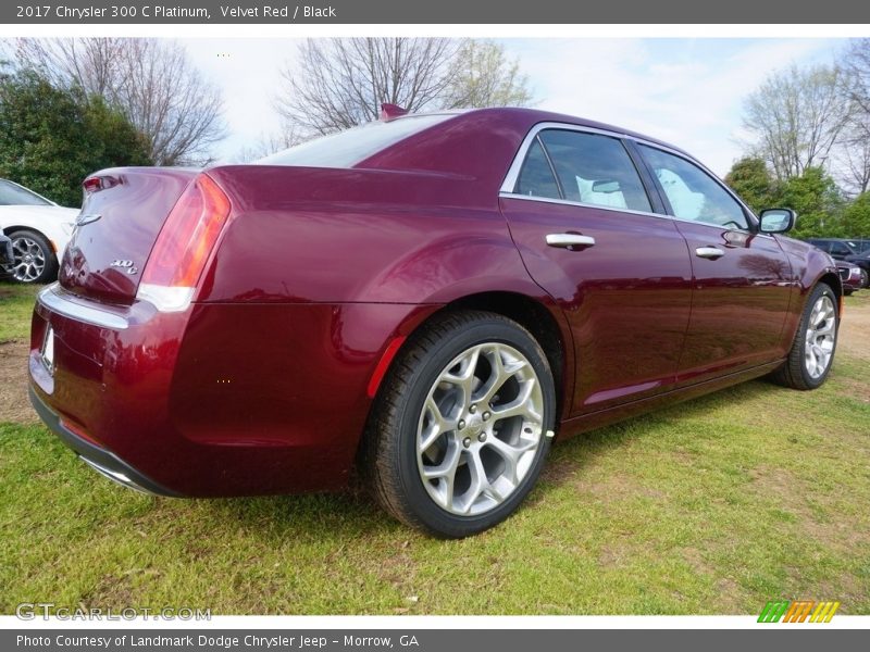 Velvet Red / Black 2017 Chrysler 300 C Platinum