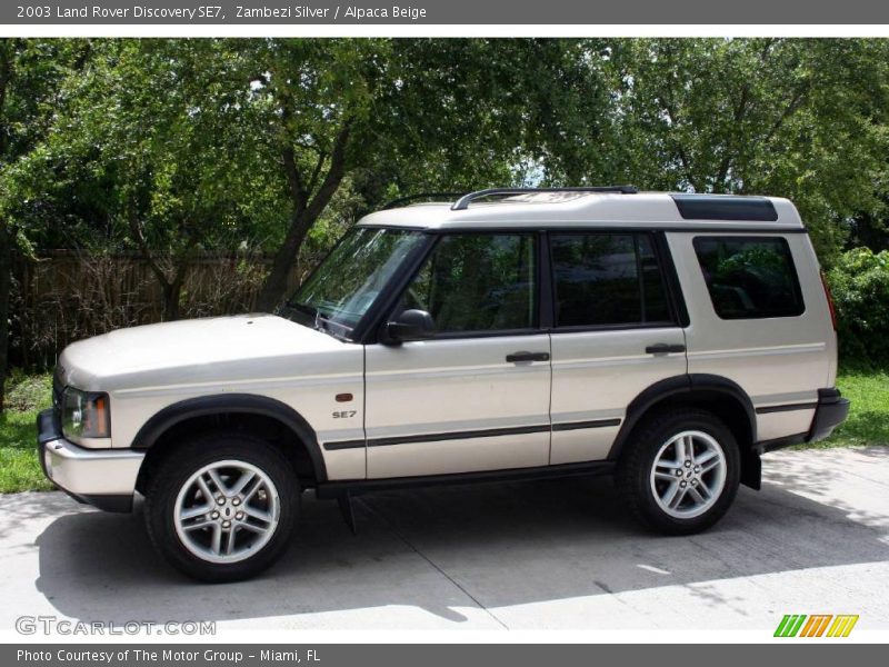 Zambezi Silver / Alpaca Beige 2003 Land Rover Discovery SE7