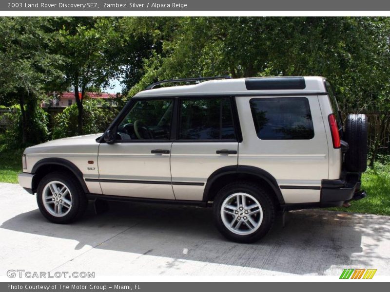 Zambezi Silver / Alpaca Beige 2003 Land Rover Discovery SE7