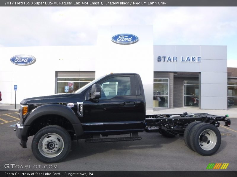 Shadow Black / Medium Earth Gray 2017 Ford F550 Super Duty XL Regular Cab 4x4 Chassis