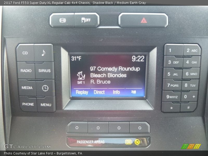 Controls of 2017 F550 Super Duty XL Regular Cab 4x4 Chassis