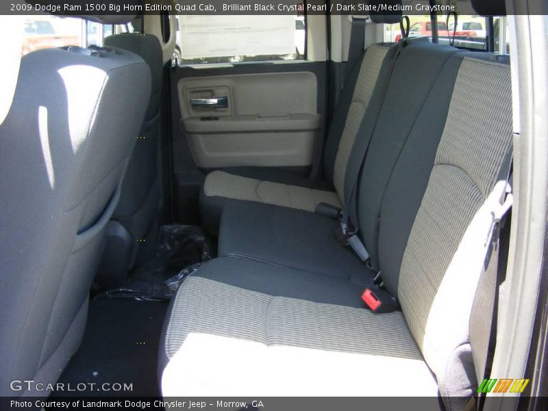 Brilliant Black Crystal Pearl / Dark Slate/Medium Graystone 2009 Dodge Ram 1500 Big Horn Edition Quad Cab