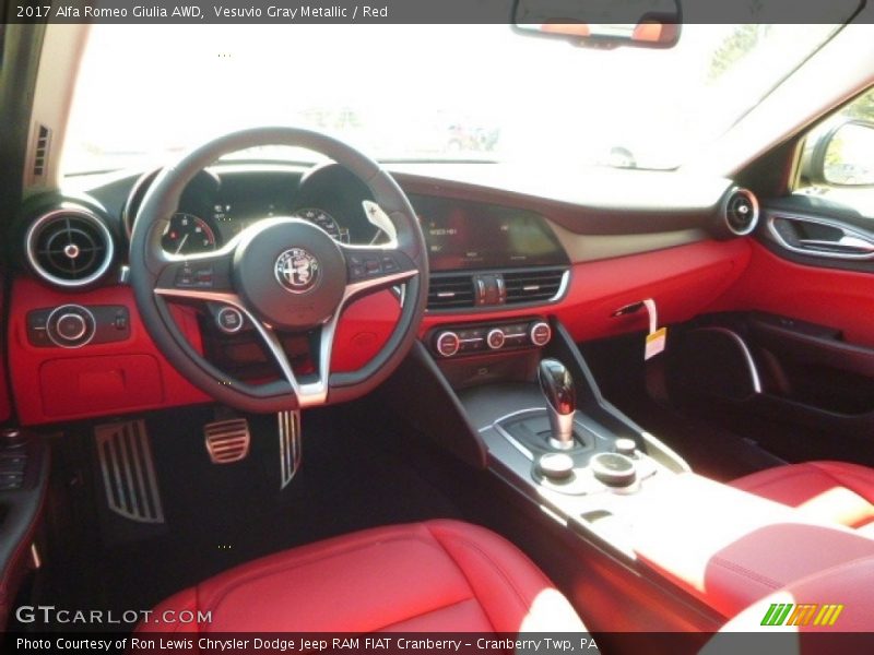  2017 Giulia AWD Red Interior