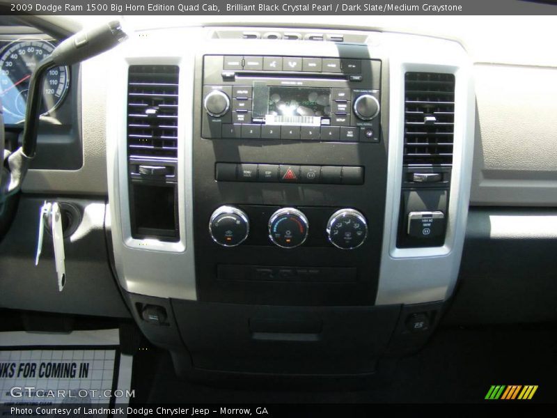 Brilliant Black Crystal Pearl / Dark Slate/Medium Graystone 2009 Dodge Ram 1500 Big Horn Edition Quad Cab