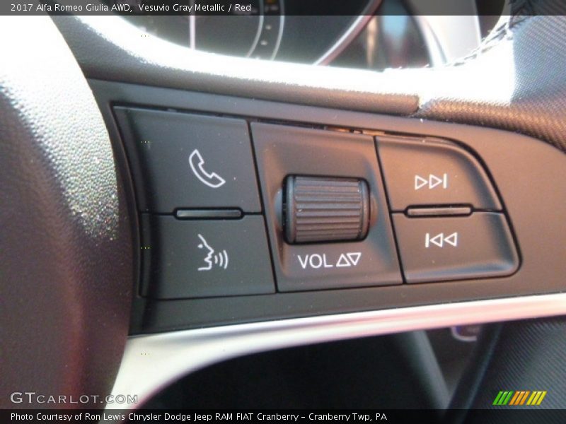 Controls of 2017 Giulia AWD