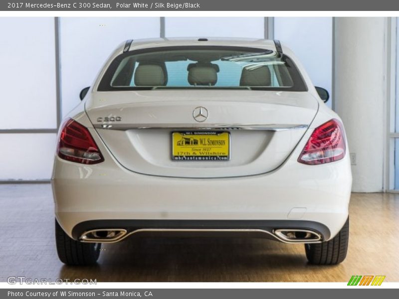 Polar White / Silk Beige/Black 2017 Mercedes-Benz C 300 Sedan