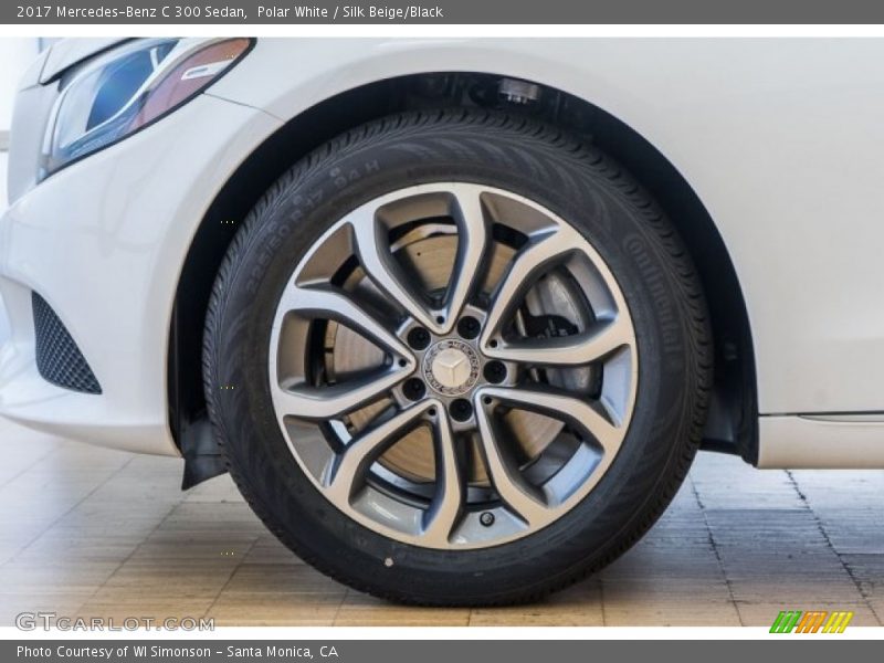 Polar White / Silk Beige/Black 2017 Mercedes-Benz C 300 Sedan