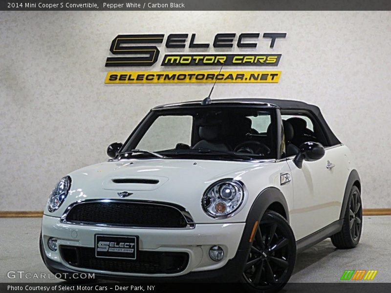 Pepper White / Carbon Black 2014 Mini Cooper S Convertible