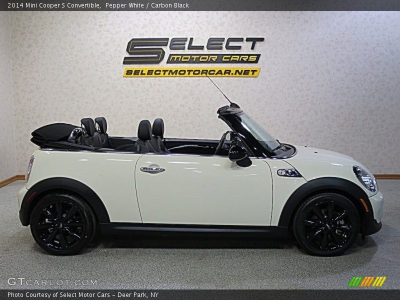 Pepper White / Carbon Black 2014 Mini Cooper S Convertible
