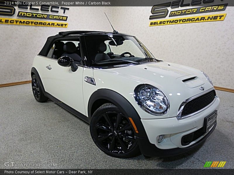 Pepper White / Carbon Black 2014 Mini Cooper S Convertible