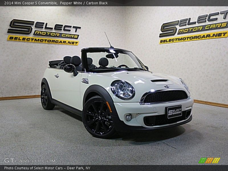 Pepper White / Carbon Black 2014 Mini Cooper S Convertible