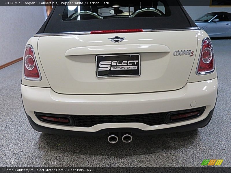 Pepper White / Carbon Black 2014 Mini Cooper S Convertible