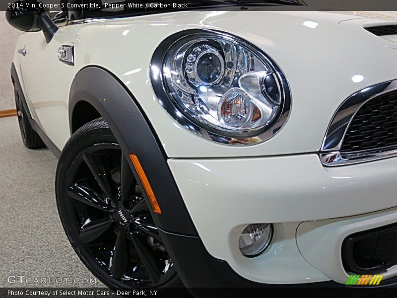 Pepper White / Carbon Black 2014 Mini Cooper S Convertible