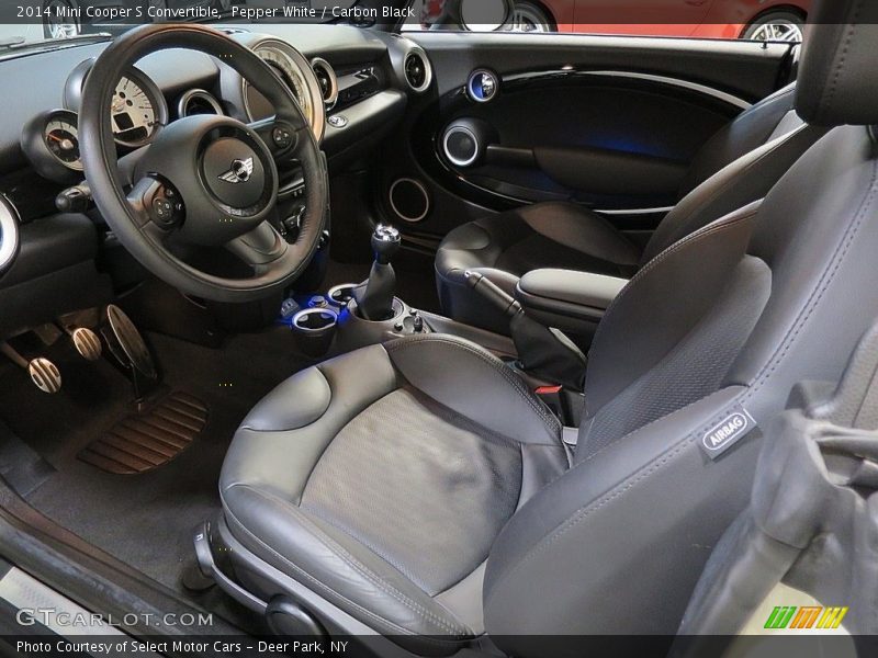 Pepper White / Carbon Black 2014 Mini Cooper S Convertible