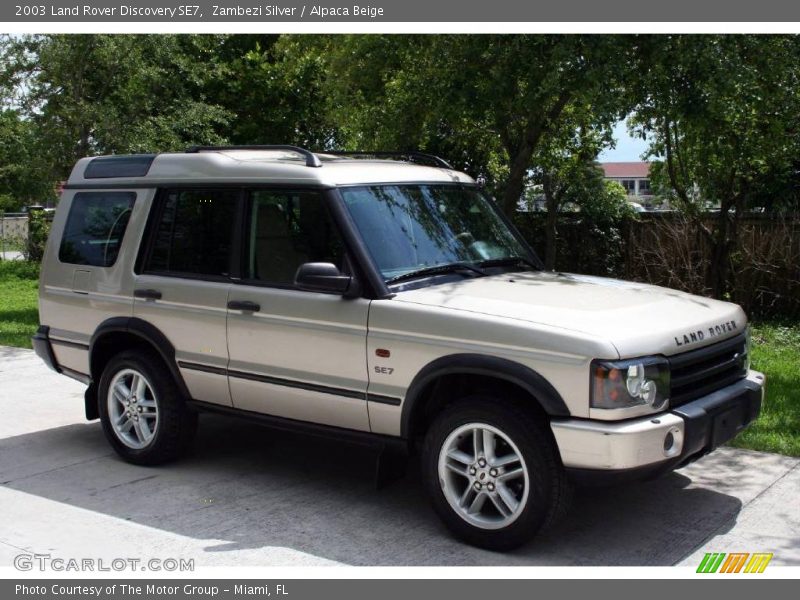 Zambezi Silver / Alpaca Beige 2003 Land Rover Discovery SE7