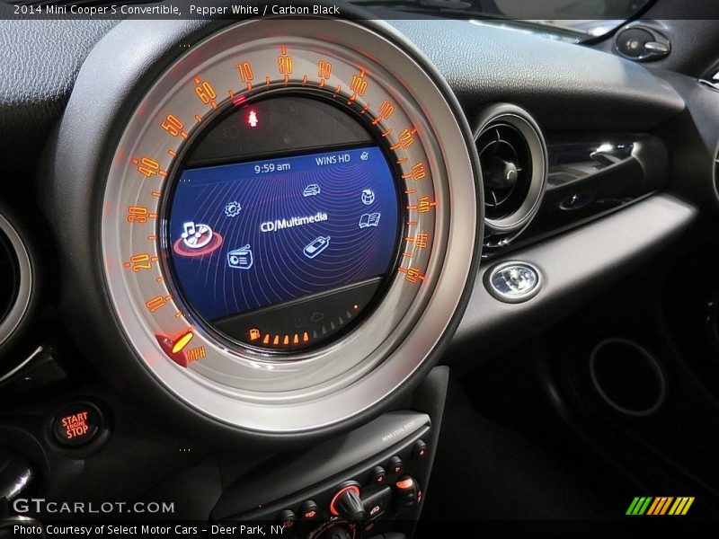 Pepper White / Carbon Black 2014 Mini Cooper S Convertible