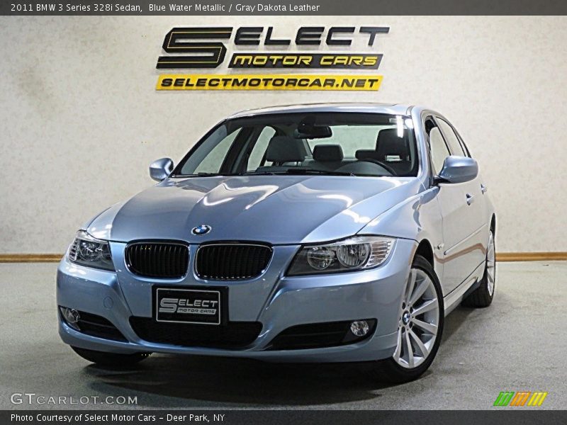 Blue Water Metallic / Gray Dakota Leather 2011 BMW 3 Series 328i Sedan