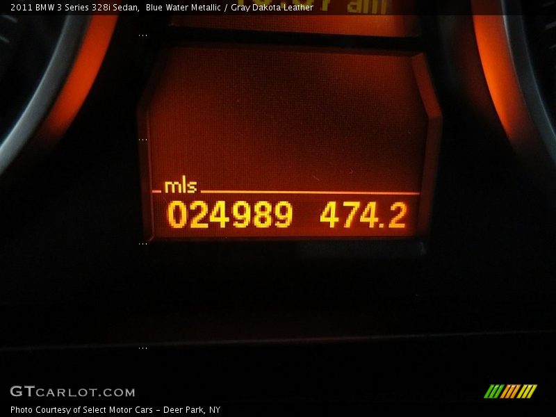 Blue Water Metallic / Gray Dakota Leather 2011 BMW 3 Series 328i Sedan