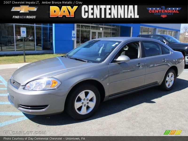 Amber Bronze Metallic / Gray 2007 Chevrolet Impala LT