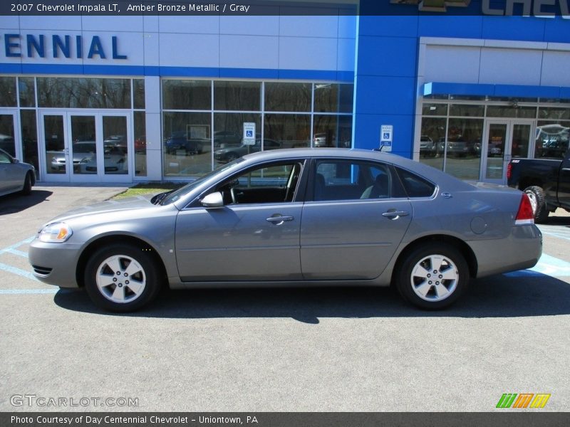 Amber Bronze Metallic / Gray 2007 Chevrolet Impala LT