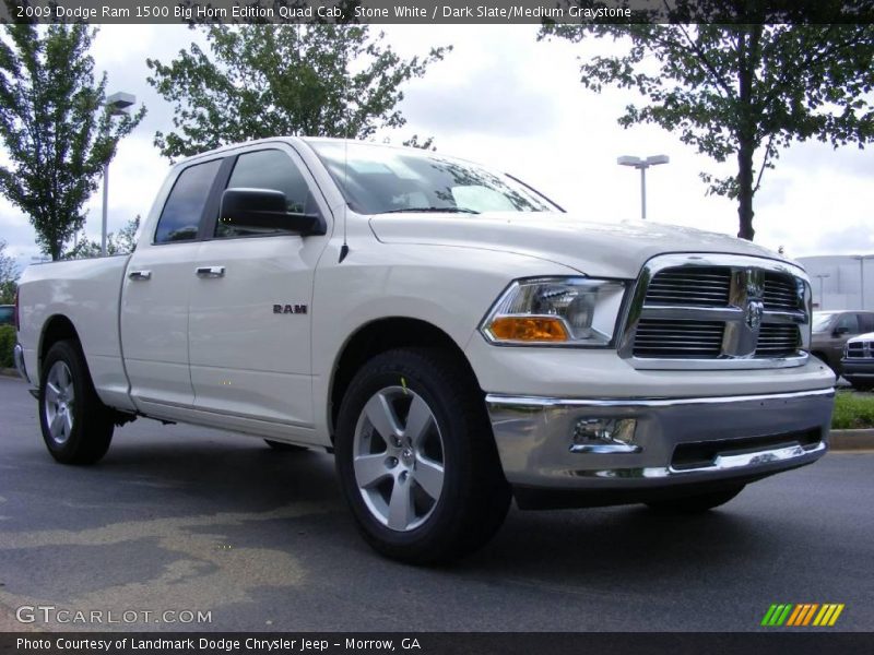 Stone White / Dark Slate/Medium Graystone 2009 Dodge Ram 1500 Big Horn Edition Quad Cab