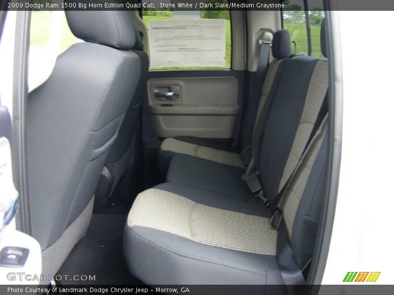 Stone White / Dark Slate/Medium Graystone 2009 Dodge Ram 1500 Big Horn Edition Quad Cab