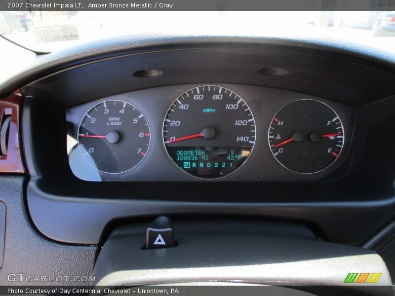 Amber Bronze Metallic / Gray 2007 Chevrolet Impala LT