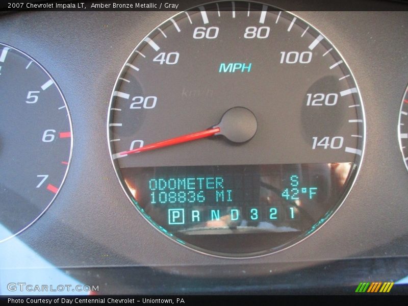 Amber Bronze Metallic / Gray 2007 Chevrolet Impala LT