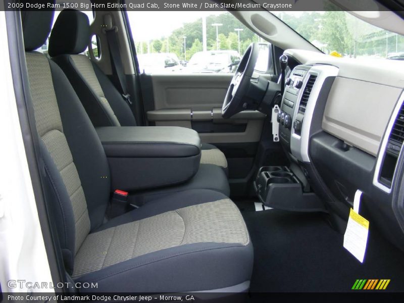 Stone White / Dark Slate/Medium Graystone 2009 Dodge Ram 1500 Big Horn Edition Quad Cab