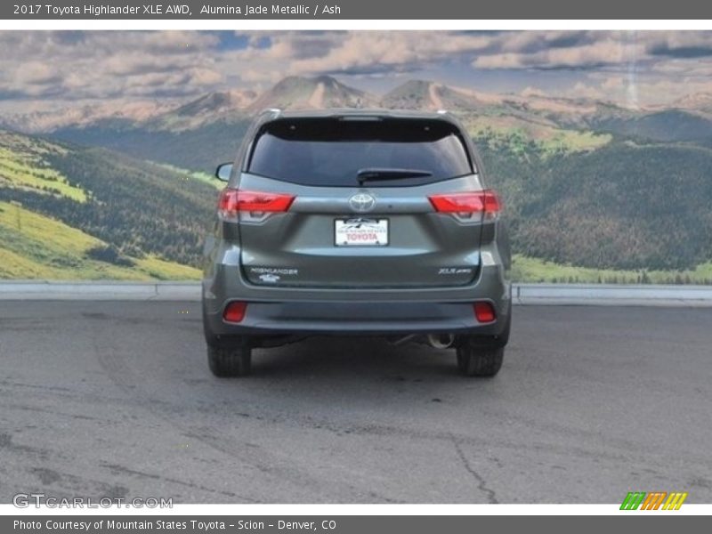Alumina Jade Metallic / Ash 2017 Toyota Highlander XLE AWD