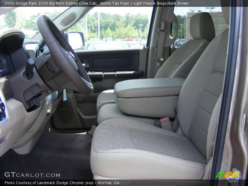 Austin Tan Pearl / Light Pebble Beige/Bark Brown 2009 Dodge Ram 1500 Big Horn Edition Crew Cab