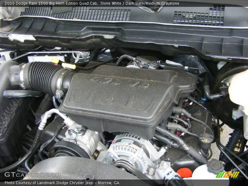 Stone White / Dark Slate/Medium Graystone 2009 Dodge Ram 1500 Big Horn Edition Quad Cab