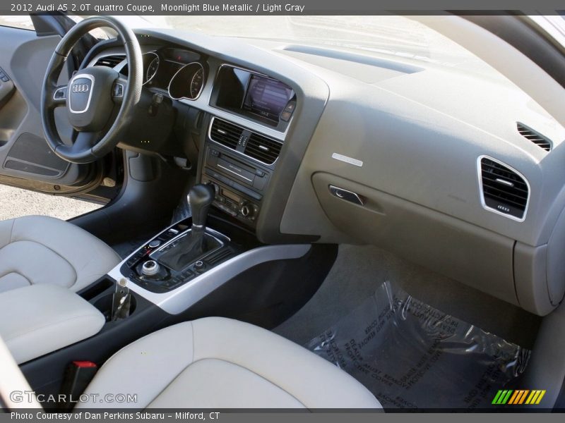 Moonlight Blue Metallic / Light Gray 2012 Audi A5 2.0T quattro Coupe