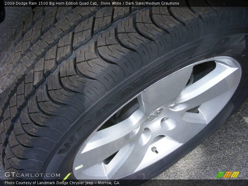 Stone White / Dark Slate/Medium Graystone 2009 Dodge Ram 1500 Big Horn Edition Quad Cab