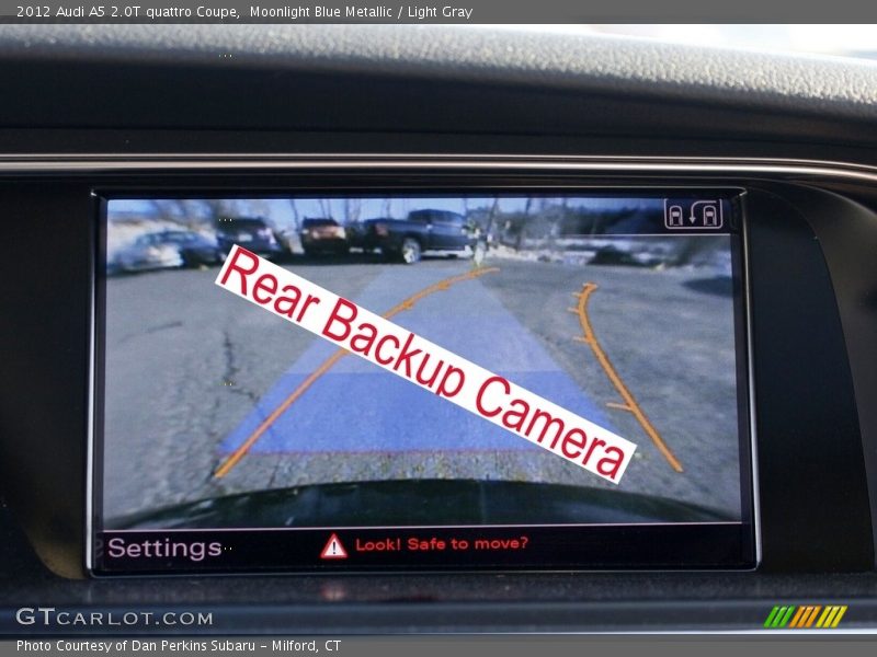 Moonlight Blue Metallic / Light Gray 2012 Audi A5 2.0T quattro Coupe