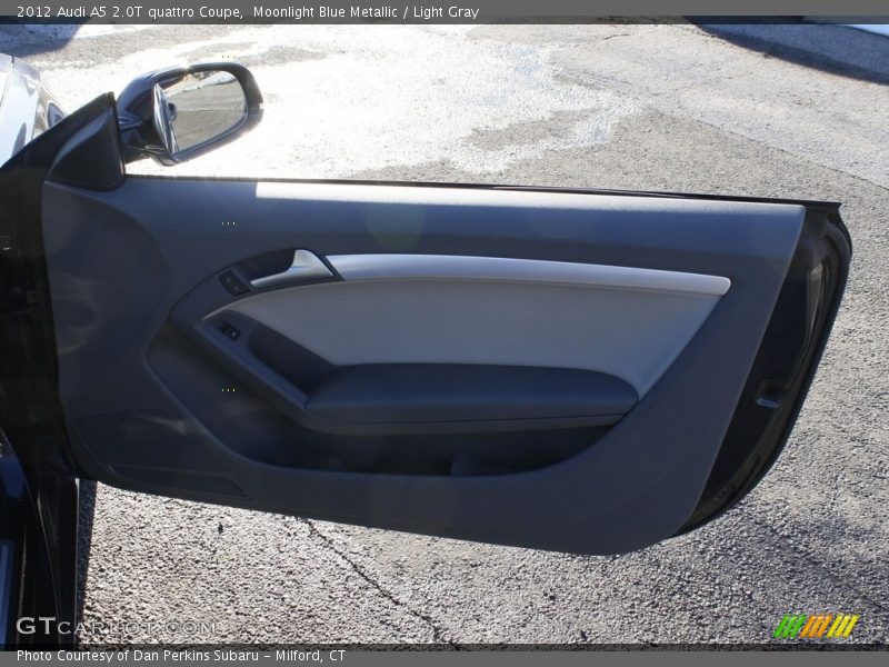 Moonlight Blue Metallic / Light Gray 2012 Audi A5 2.0T quattro Coupe