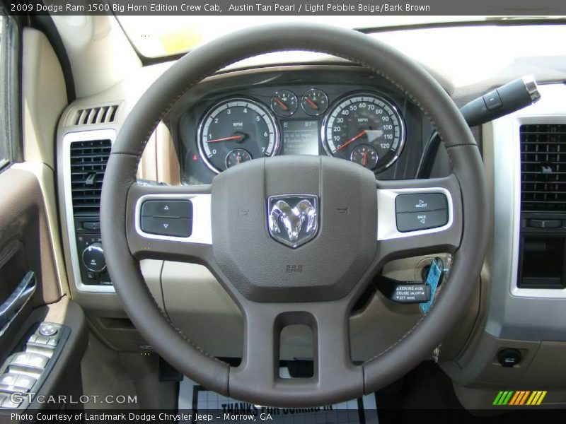 Austin Tan Pearl / Light Pebble Beige/Bark Brown 2009 Dodge Ram 1500 Big Horn Edition Crew Cab