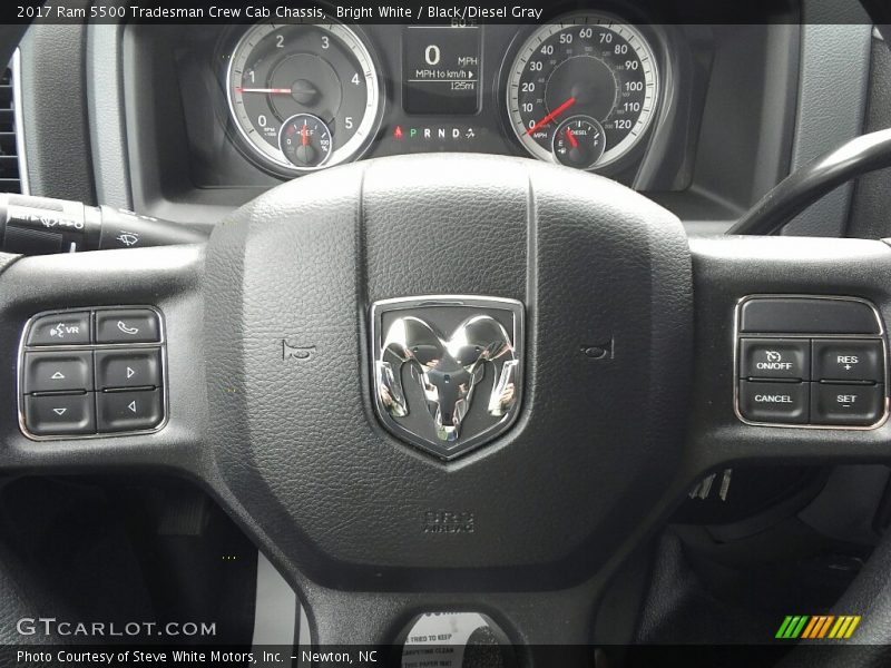 Bright White / Black/Diesel Gray 2017 Ram 5500 Tradesman Crew Cab Chassis