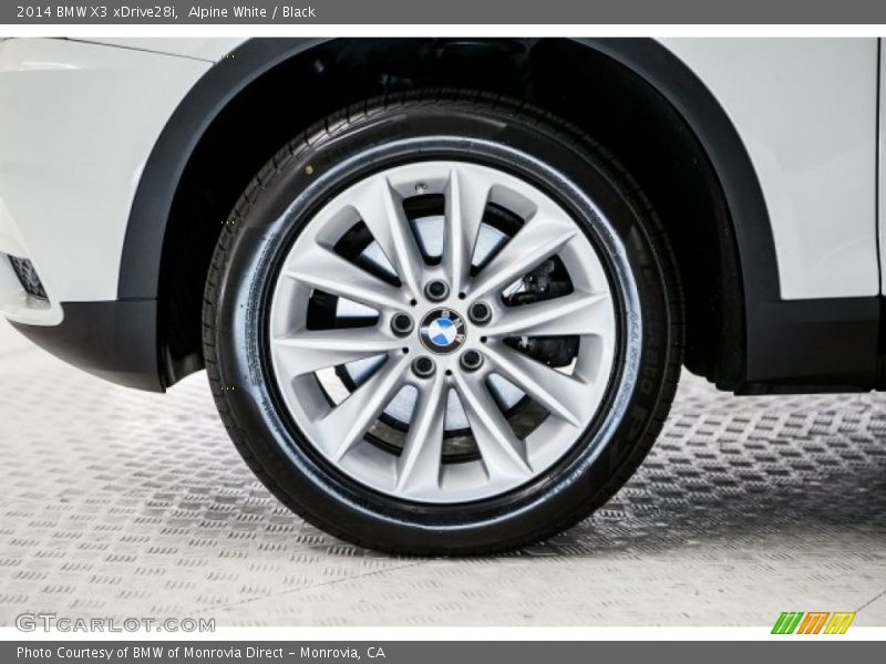 Alpine White / Black 2014 BMW X3 xDrive28i