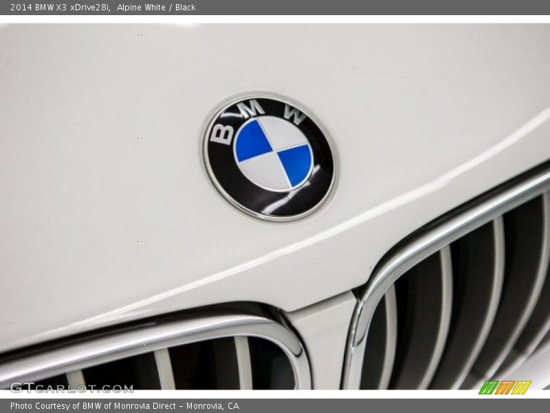 Alpine White / Black 2014 BMW X3 xDrive28i