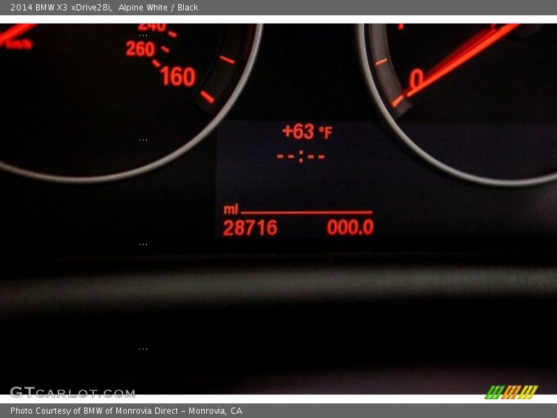 Alpine White / Black 2014 BMW X3 xDrive28i