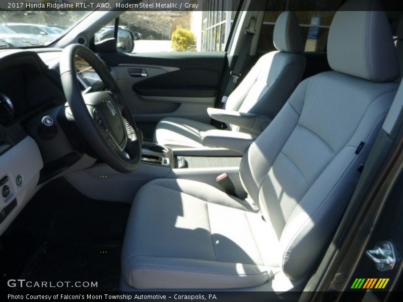 Modern Steel Metallic / Gray 2017 Honda Ridgeline RTL-T AWD
