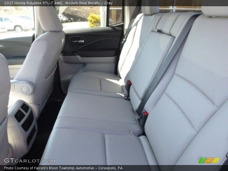 Modern Steel Metallic / Gray 2017 Honda Ridgeline RTL-T AWD