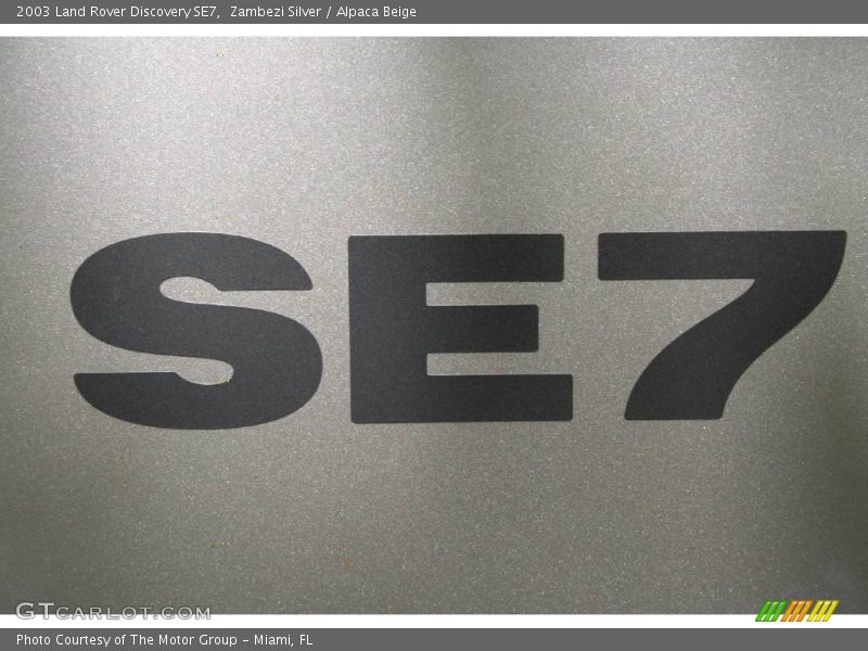 Zambezi Silver / Alpaca Beige 2003 Land Rover Discovery SE7