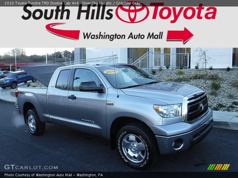 Silver Sky Metallic / Graphite Gray 2010 Toyota Tundra TRD Double Cab 4x4