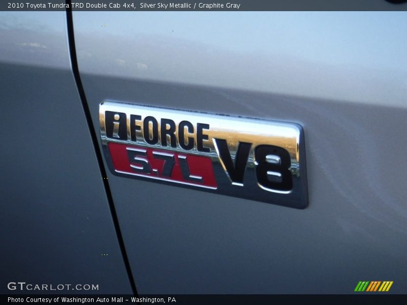 Silver Sky Metallic / Graphite Gray 2010 Toyota Tundra TRD Double Cab 4x4