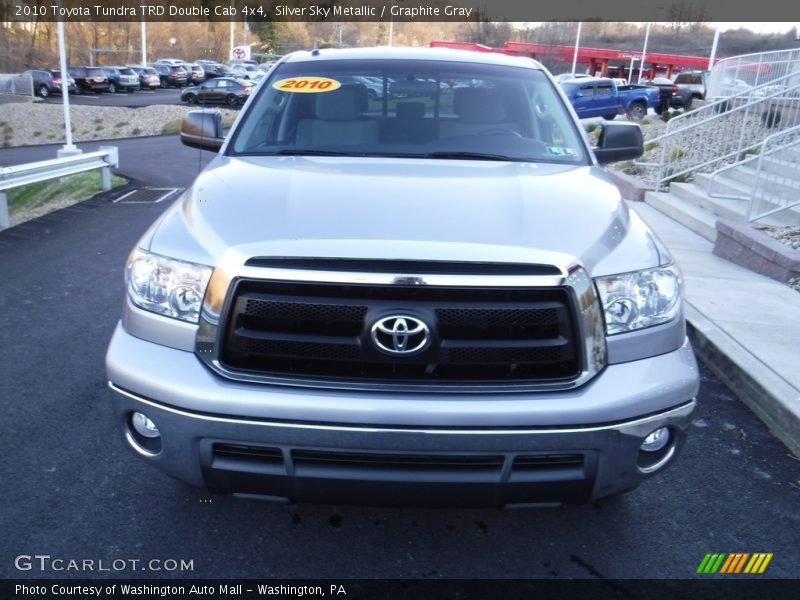 Silver Sky Metallic / Graphite Gray 2010 Toyota Tundra TRD Double Cab 4x4